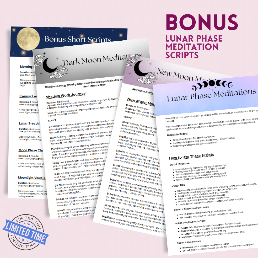 Bonus Lunar Phase Meditation Scripts.